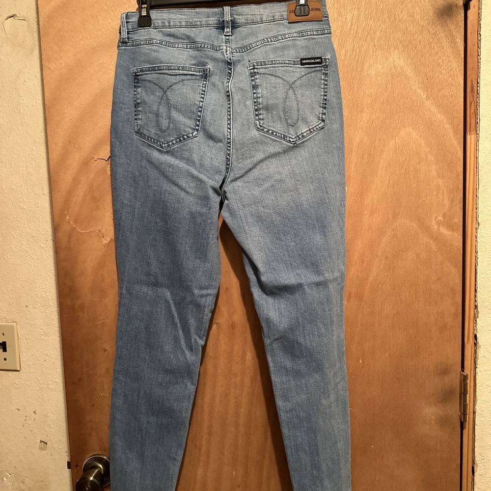 Calvin Klein,Size 12,Womans,Jeans,High Waist,Straight Leg